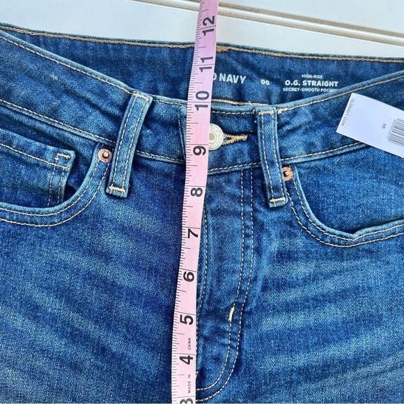 Old Navy HIGH-RISE O.G. STRAIGHT Size 00 NEW - Picture 9 of 11